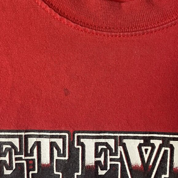 VTG Scarface Get Every Dollar Dream USA T Shirt 2XL Red Tony Montana Flawed - Picture 4 of 7